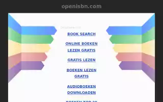 Openisbn.com Website