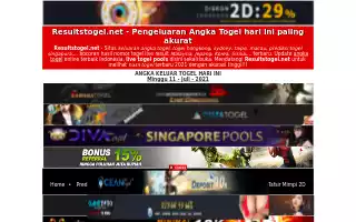 ▷ Resultstogel.net : Data Pengeluaran Dan Hasil Angka Keluar Togel Hari Ini